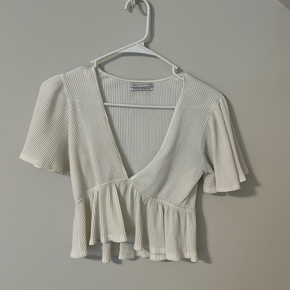 Urban Outfitters Ribbed Babydoll Top